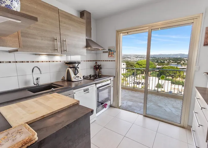 公寓 Le Thalassa - Spacious - Sea View - Ac - Parking - Pool *