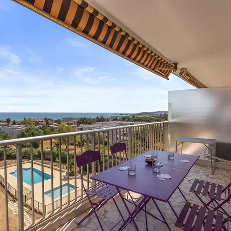 Le Thalassa - Spacious - Sea View - Ac - Parking - Pool 아파트 앙티브