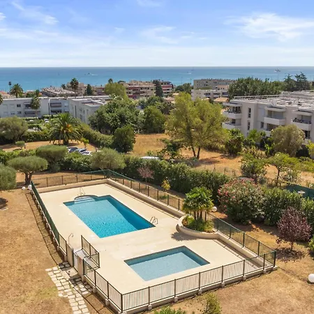 Le Thalassa - Spacious - Sea View - Ac - Parking - Pool 아파트 앙티브