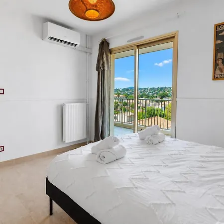 Le Thalassa - Spacious - Sea View - Ac - Parking - Pool 앙티브