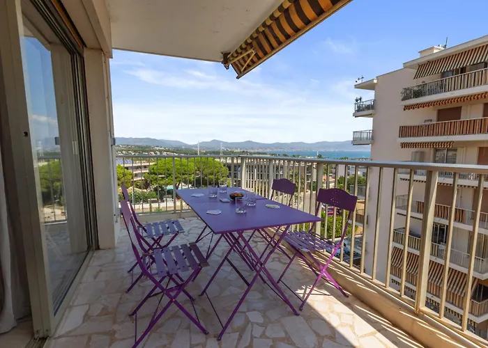 Le Thalassa - Spacious - Sea View - Ac - Parking - Pool Apartment Antibes